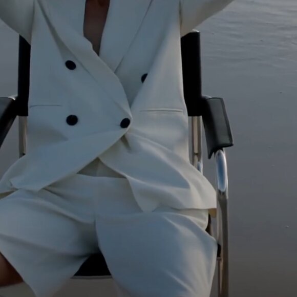 NWT DISSH Beckham Bermuda Shorts Cream US 10 Quiet Luxury Old Money Euro Summer - Picture 13 of 15